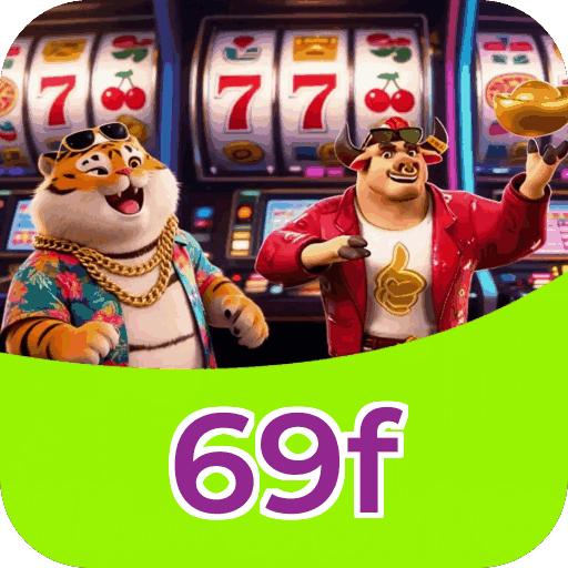 Interface do aplicativo 69f mostrando jogos disponíveis no iOS e Android